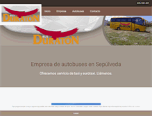 Tablet Screenshot of duratonbus.com